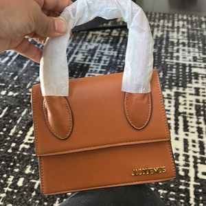 Brown leathery bag